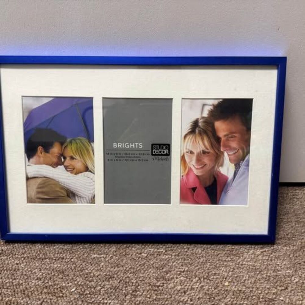 Blue 3 photo frame